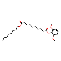 Sebacic acid, 2,6-dimethoxyphenyl octyl ester