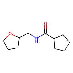 Cyclopentanecarboxamide, N-tetrahydrofurfuryl-