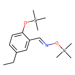 Benzaldehyde, 2-hydroxy, 5-ethyl, oxime, TMS
