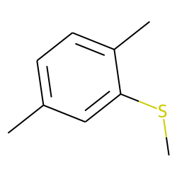 2,5-Dimethylbenzenethiol, S-methyl-