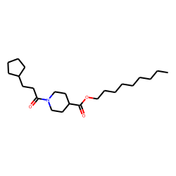 Isonipecotic acid, N-(3-cyclopentylpropionyl)-, nonyl ester
