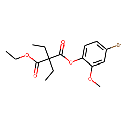 Diethylmalonic acid, 4-bromo-2-methoxyphenyl ethyl ester