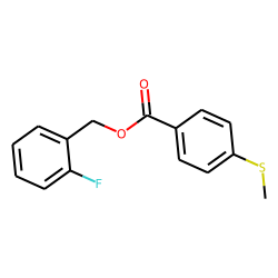 4-(Methylthio)benzoic acid, 2-fluorobenzyl ester