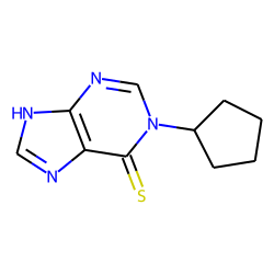 Purine-6(1h)-thione, 1-cyclopentyl-