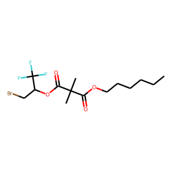 Dimethylmalonic acid, 1-bromo-3,3,3-trifluoroprop-2-yl hexyl ester