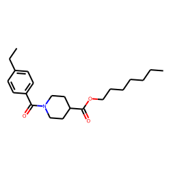 Isonipecotic acid, N-(4-ethylbenzoyl)-, heptyl ester