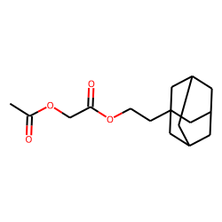 Acetoxyacetic acid, 2-(1-adamantyl)ethyl ester