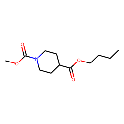 Isonipecotic acid, N-methoxycarbonyl-, butyl ester