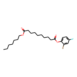 Sebacic acid, 2-bromo-4-fluorophenyl heptyl ester