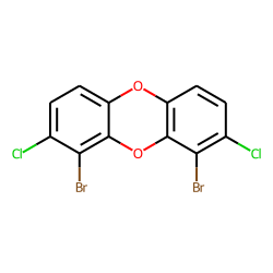 Dibenzodioxin, 1,9-dibromo-, 2,8-dichloro-
