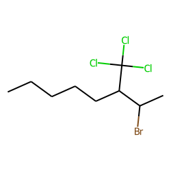 Octane, 2-bromo-3-(trichloromethyl), erythro