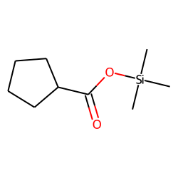 Cyclopentanecarboxylic acid, trimethylsilyl ester