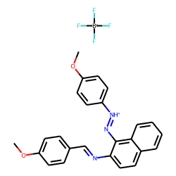 2-Naphthylamine, n-(p-methoxybenzylidene)-1-(p-methoxyphenylazo)-,hydrogen tetrafluoroborate
