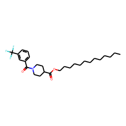 Isonipecotic acid, N-(3-trifluoromethylbenzoyl)-, tridecyl ester
