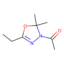 2-Ethyl-5,5-dimethyl-4-acety;-1,3,4-oxadiazoline