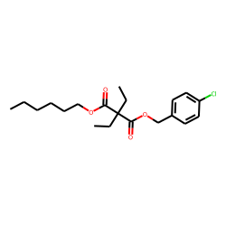 Diethylmalonic acid, 4-chlorobenzyl hexyl ester