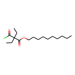 Diethylmalonic acid, monochloride, decyl ester