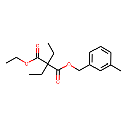 Diethylmalonic acid, ethyl 3-methylbenzyl ester