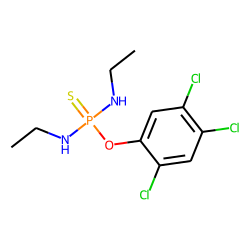 O-(2,4,5-trichlorophenyl) n,n'-diethyldiamidothiophosphate