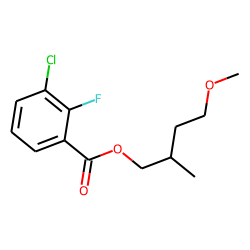 3-Chloro-2-fluorobenzoic acid, 4-methoxy-2-methylbutyl ester