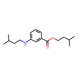 Benzoic acid, 3-(3-methylbutyl)amino-, 3-methylbutyl ester