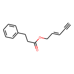 3-Phenylpropionic acid, pent-2-en-4-ynyl ester
