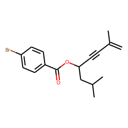 4-Bromobenzoic acid, 2,7-dimethyloct-7-en-5-yn-4-yl ester