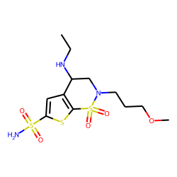 4-(ethylamino)-2-(3-methoxypropyl)-1,1-dioxo-3,4-dihydrothieno[3,2-e]thiazine-6-sulfonamide