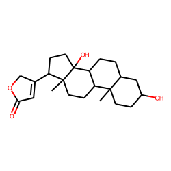 4-(3,14-dihydroxy-10,13-dimethyl-1,2,3,4,5,6,7,8,9,11,12,15,16,17-tetradecahydrocyclopenta[a]phenanthren-17-yl)-5H-furan-2-one