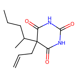 2,4,6(1H,3H,5H)-Pyrimidinetrione, 5-(1-methylbutyl)-5-(2-propenyl)-