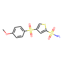 4-(4-methoxyphenyl)sulfonylthiophene-2-sulfonamide