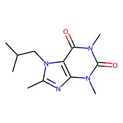 1,3,8-trimethyl-7-(2-methylpropyl)purine-2,6-dione
