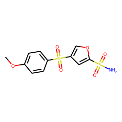 4-(4-methoxyphenyl)sulfonylfuran-2-sulfonamide