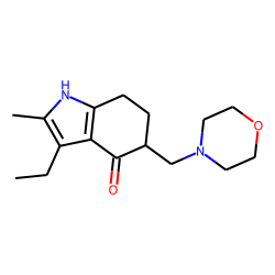 Indol-4(5H)-one, 3-ethyl-6,7-dihydro-2-methyl-5-(morpholinomethyl)-