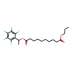 Sebacic acid, 1-(pentafluorophenyl)ethyl propyl ester