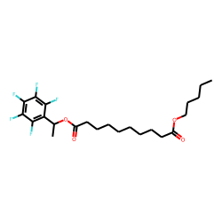 Sebacic acid, 1-(pentafluorophenyl)ethyl pentyl ester