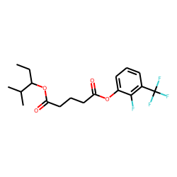Glutaric acid, 2-methylpent-3-yl 2-fluoro-3-trifluoromethylphenyl ester