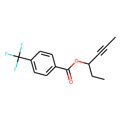 4-(Trifluoromethyl)benzoic acid, hex-4-yn-3-yl ester