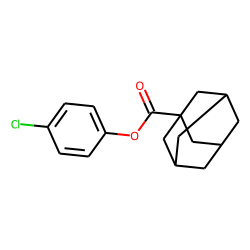 1-Adamantanecarboxylic acid, 4-chlorophenyl ester
