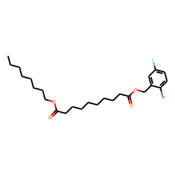 Sebacic acid, 2-bromo-5-fluorobenzyl octyl ester