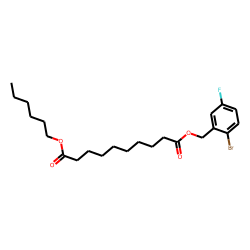 Sebacic acid, 2-bromo-5-fluorobenzyl hexyl ester