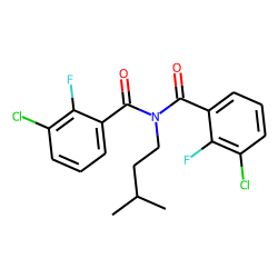 Benzamide, 3-chloro-2-fluoro-N-(3-chloro-2-fluorobenzoyl)-N-(3-methylbutyl)-