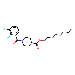 Isonipecotic acid, N-(2-fluoro-3-chlorobenzoyl)-, octyl ester
