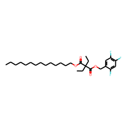 Diethylmalonic acid, tetradecyl 2,4,5-trifluorobenzyl ester
