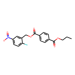 Terephthalic acid, 2-fluoro-5-nitrobenzyl propyl ester