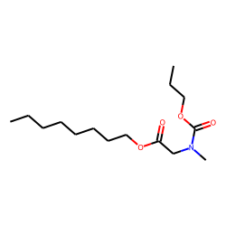 Glycine, N-methyl-n-propoxycarbonyl-, octyl ester