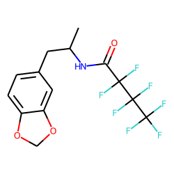 Methylenedioxyamphetamine, N-heptafluorobutyryl deriv.