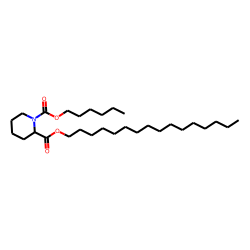 Pipecolic acid, N-hexyloxycarbonyl-, hexadecyl ester