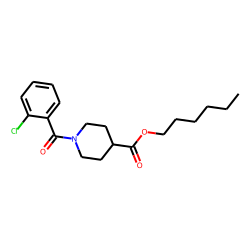 Isonipecotic acid, N-(2-chlorobenzoyl)-, hexyl ester