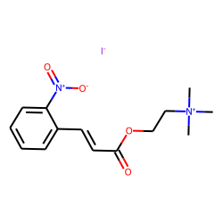 Choline iodide, o-(o-nitrocinnamoyl)